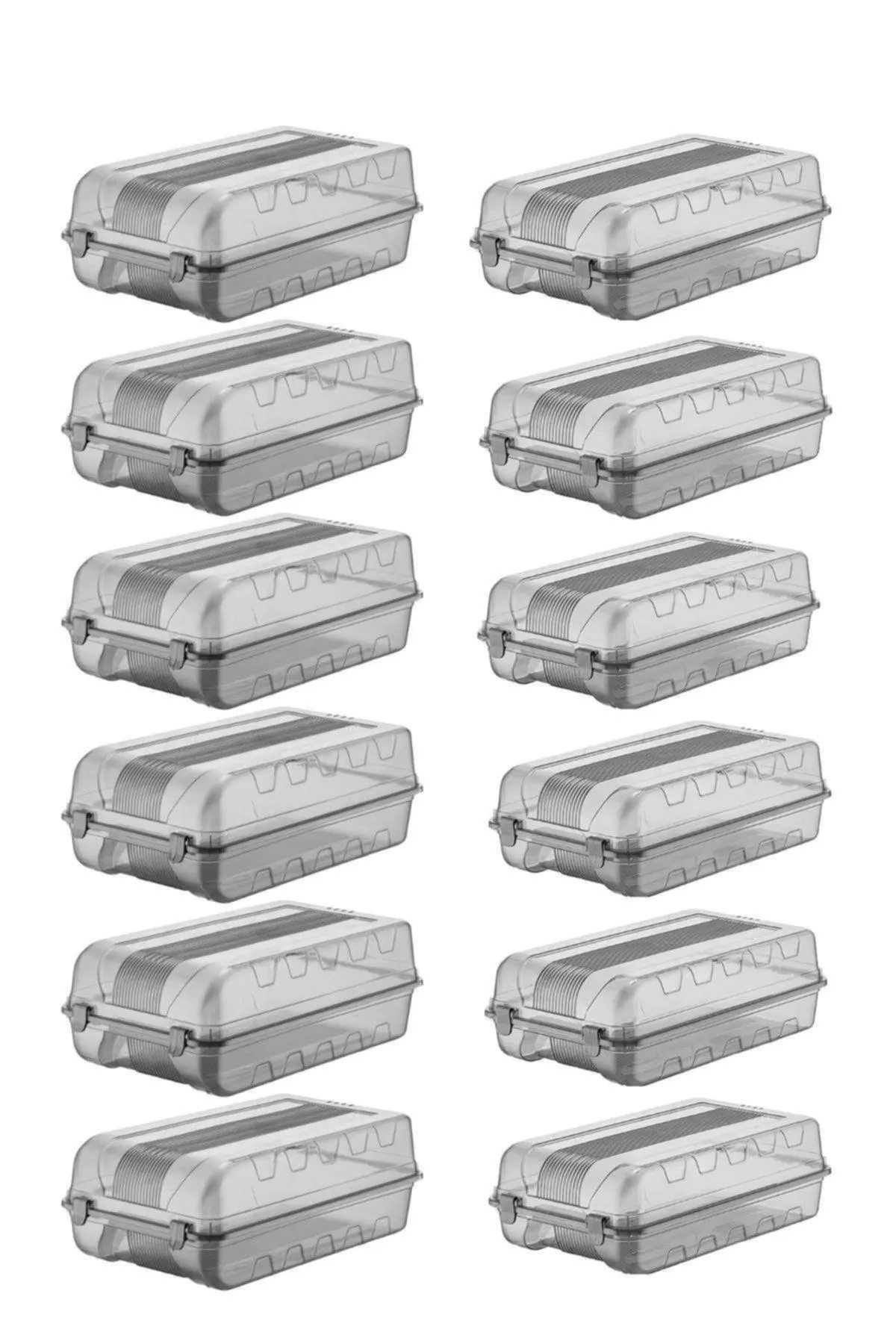 12 Pack of 6 Women's & 6 Men's Shoe Organizer Storage Boxes