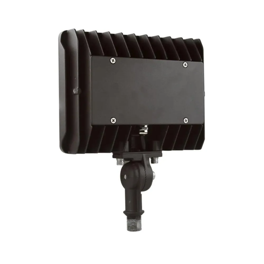 15W LED Flood Light - 100W Equivalent - Knuckle Mount - 1635 Lumens - 5700K Bronze Exterior Security Lights