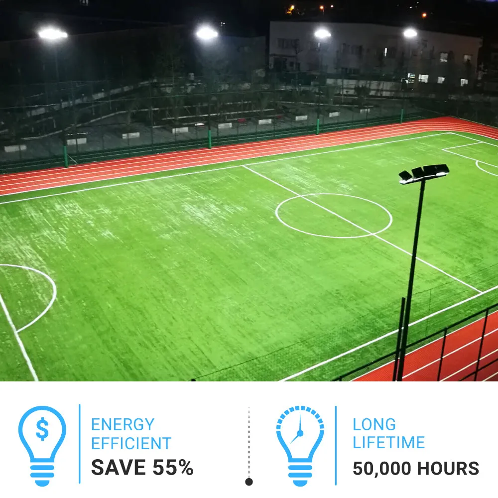 15W LED Flood Light - 100W Equivalent - Knuckle Mount - 1635 Lumens - 5700K Bronze Exterior Security Lights