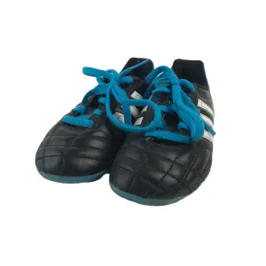 Adidas Black and Blue Football Boots Shoe Size 11K (jr)