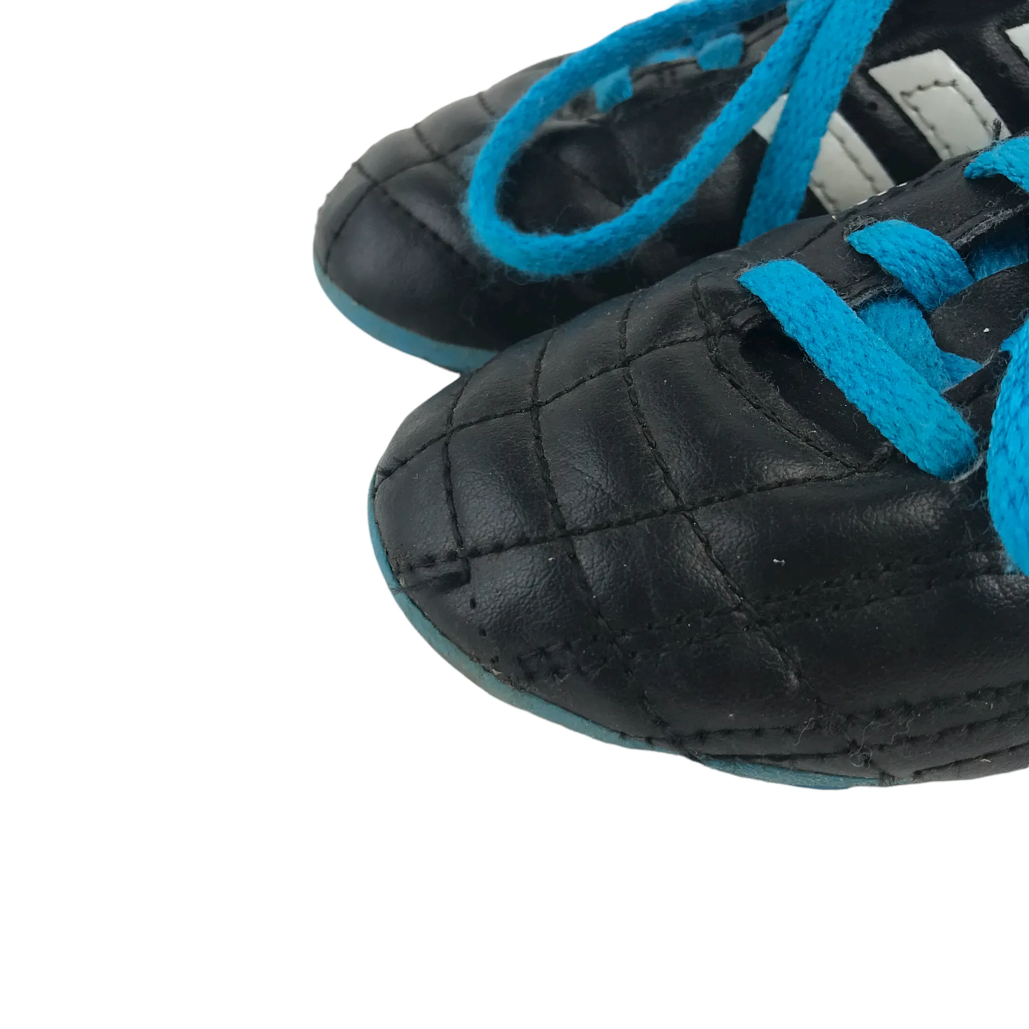 Adidas Black and Blue Football Boots Shoe Size 11K (jr)