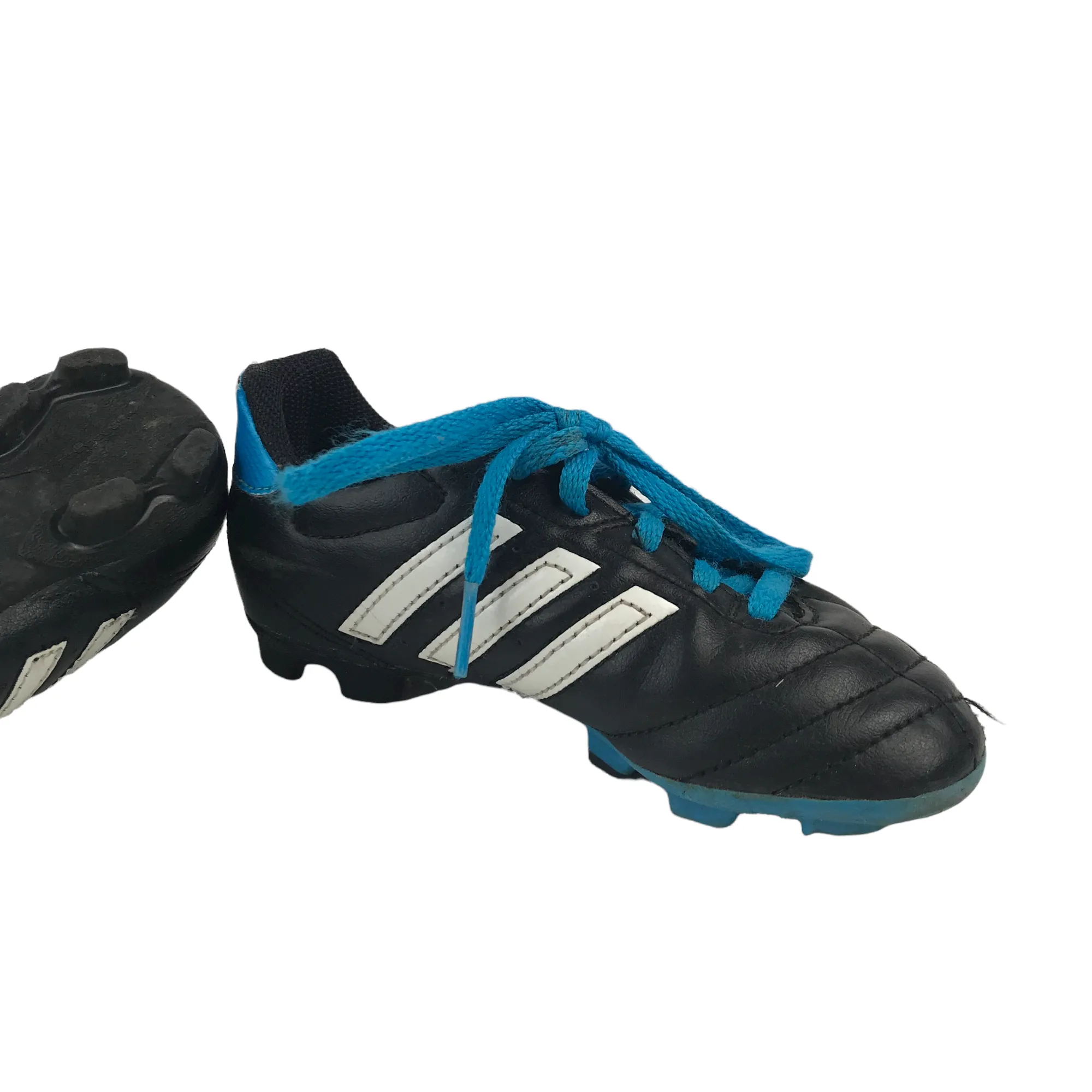 Adidas Black and Blue Football Boots Shoe Size 11K (jr)