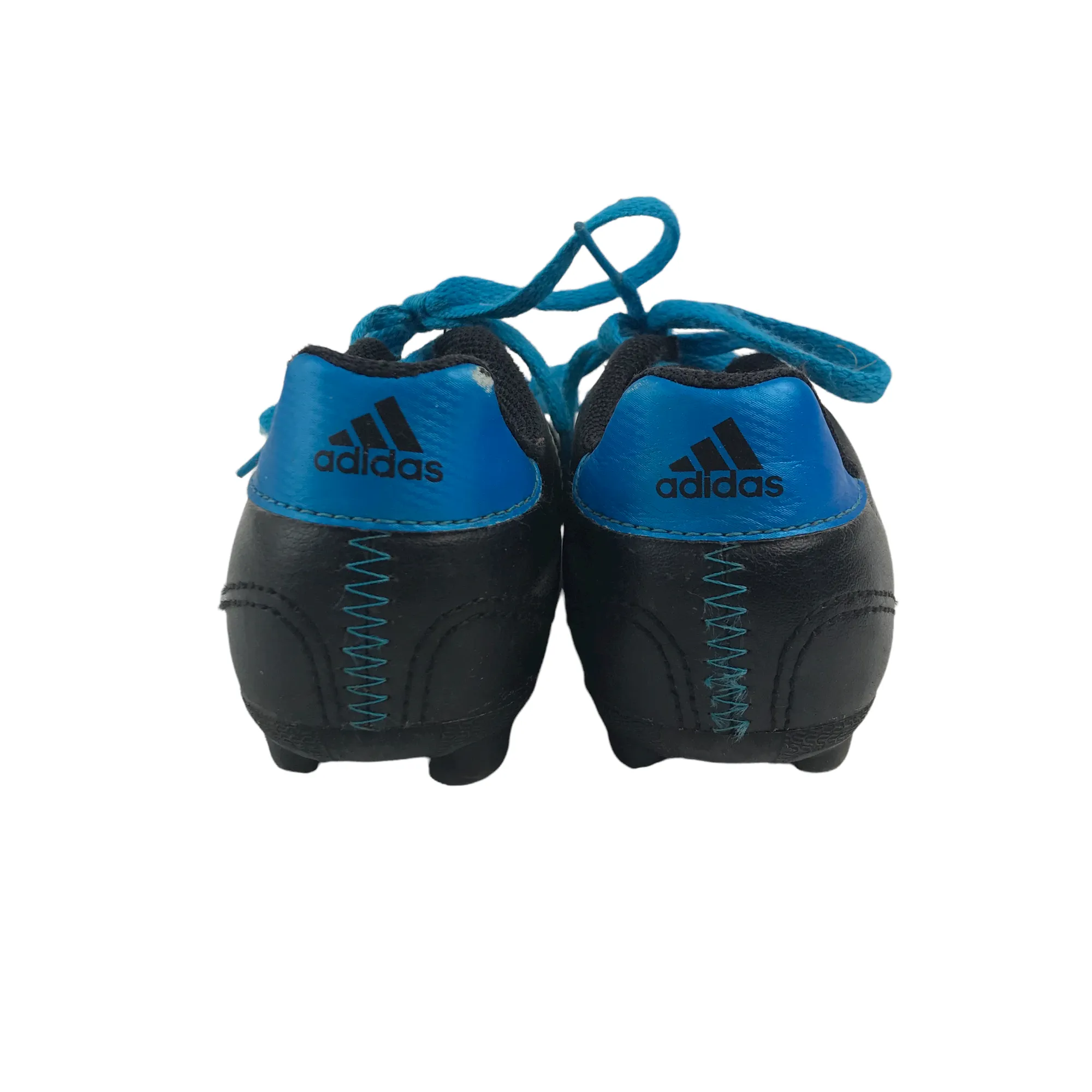 Adidas Black and Blue Football Boots Shoe Size 11K (jr)
