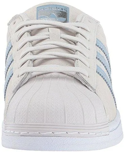 adidas Originals Men's Superstar Running Shoe, Pearl Grey Tactile Blue, 10 Medium US