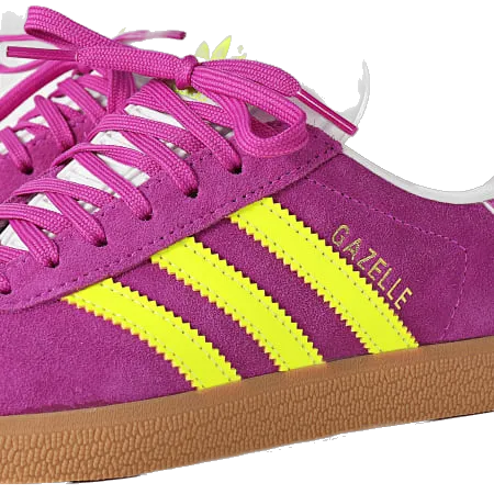 Adidas Women's Gazelle Shoes - Purple Burst / Solar Yellow / Offwhite