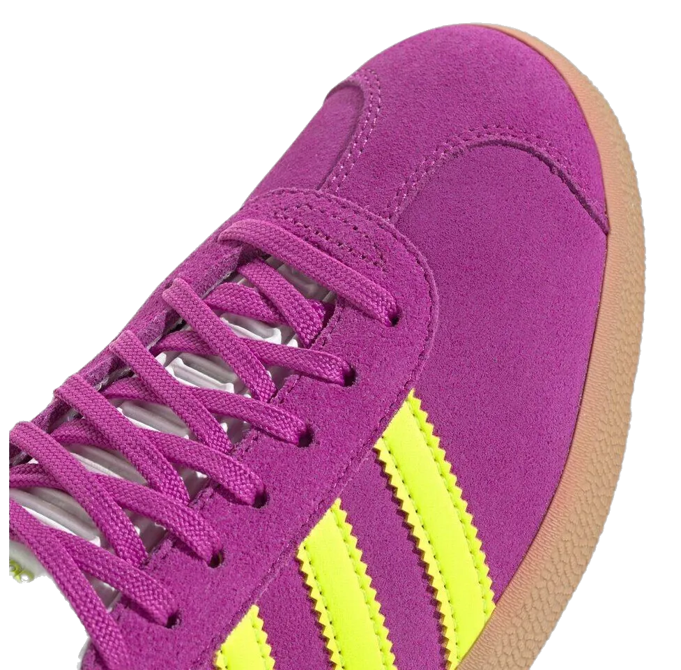 Adidas Women's Gazelle Shoes - Purple Burst / Solar Yellow / Offwhite