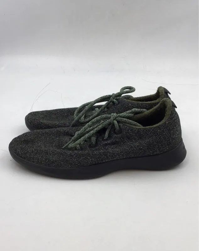 Allbirds Men's Wool Runners Black Lace-Up Low-Top Athletic Shoes - Size 10