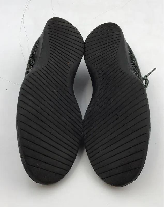 Allbirds Men's Wool Runners Black Lace-Up Low-Top Athletic Shoes - Size 10