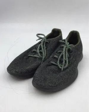 Allbirds Men's Wool Runners Black Lace-Up Low-Top Athletic Shoes - Size 10