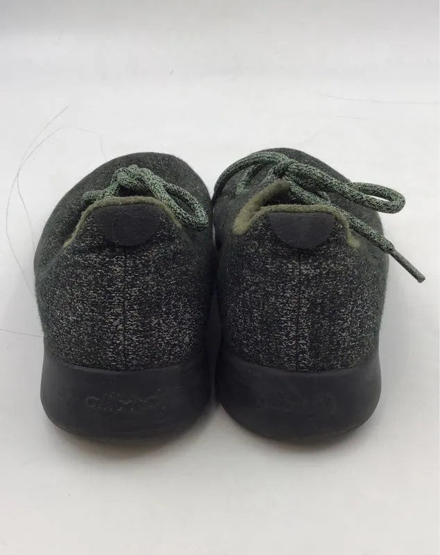Allbirds Men's Wool Runners Black Lace-Up Low-Top Athletic Shoes - Size 10