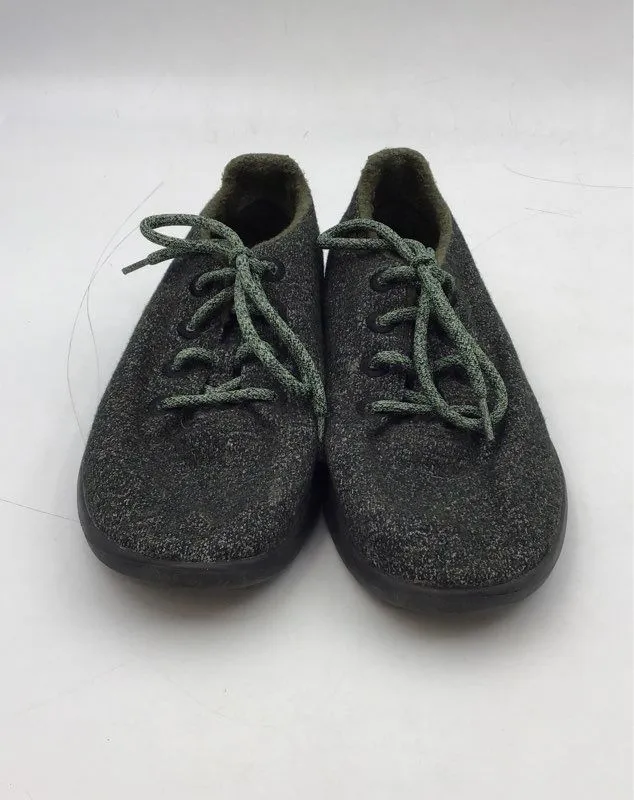 Allbirds Men's Wool Runners Black Lace-Up Low-Top Athletic Shoes - Size 10
