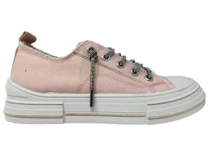 Aman Edgy Lace Up Women's Sneaker In Pink
