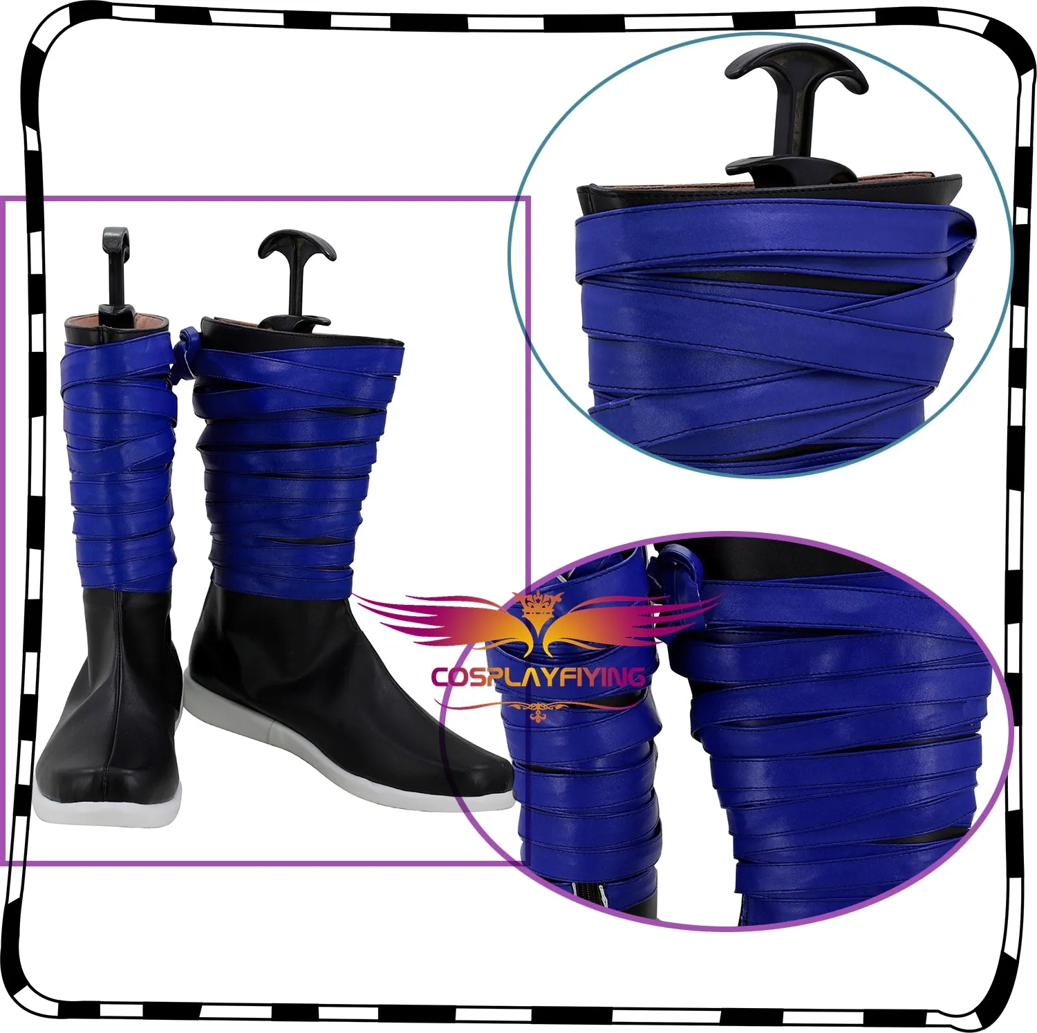 Anime Dragon Ball Gogeta Cosplay Shoes Boots Custom Made for Adult Men and Women Halloween Carnival