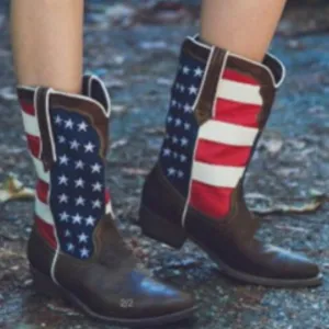 Ankle Wide Calf Heel Pointed Toe Boots