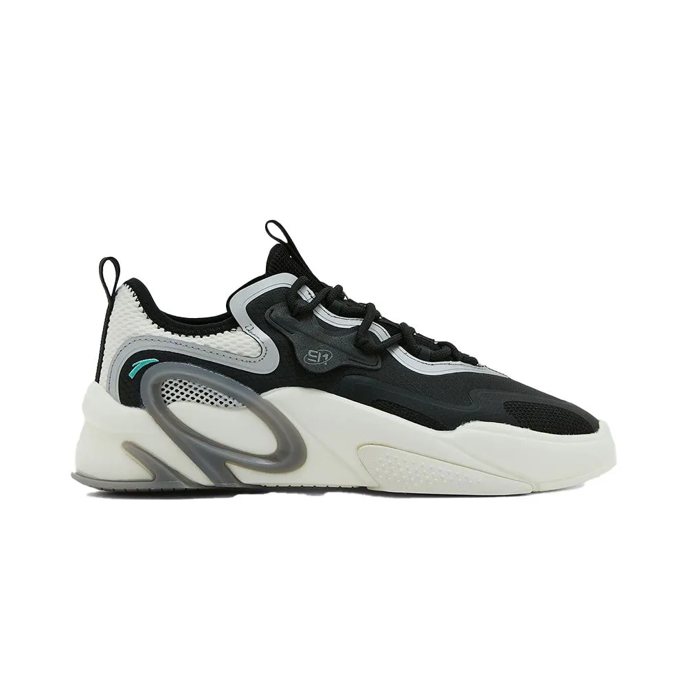 Anta Lifestyle Shoes For Men, Black & Silver