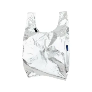 Baggu Baby Shopper Bag, Silver Metallic