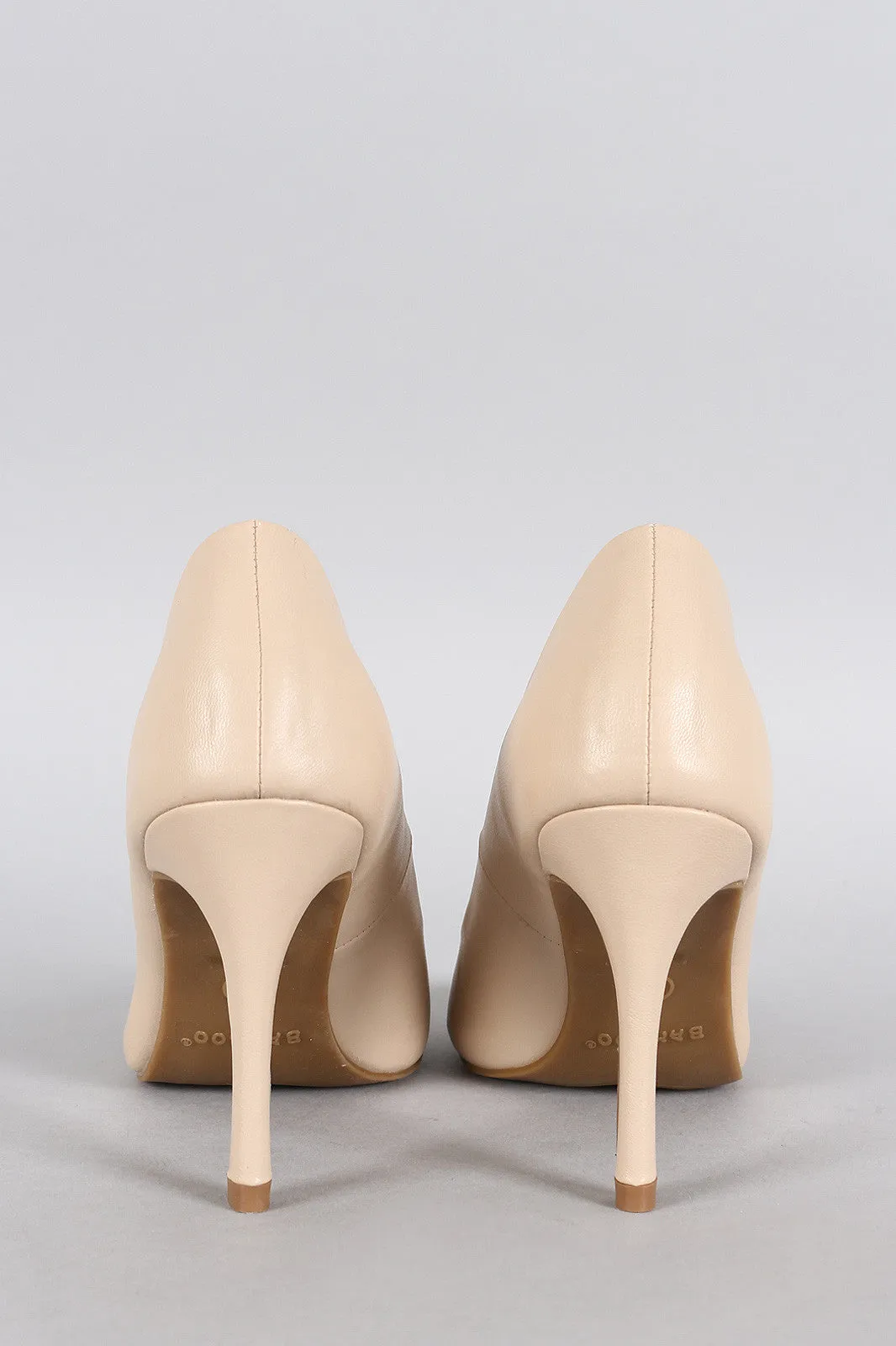 Bamboo Plain And Simple Almond Toe Pump