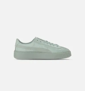 Basket Platform Patent Women's - Blue Surf