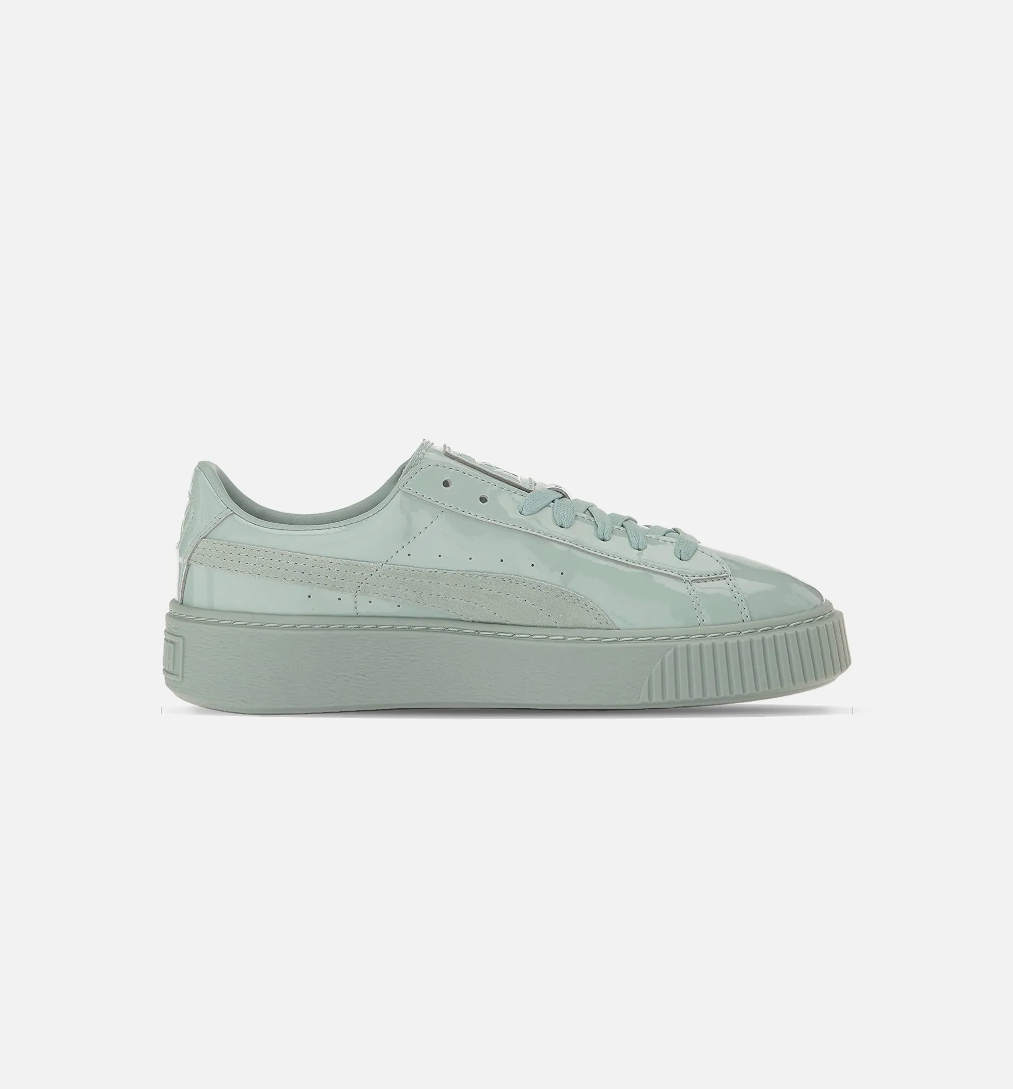 Basket Platform Patent Women's - Blue Surf