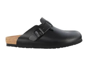 Birkenstock Boston Black Smooth Leather