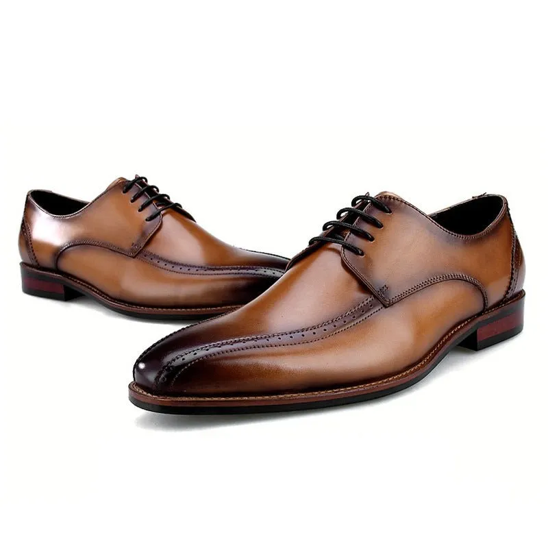 British Leather Top Layer Cowhide Business Suit Men's Shoes