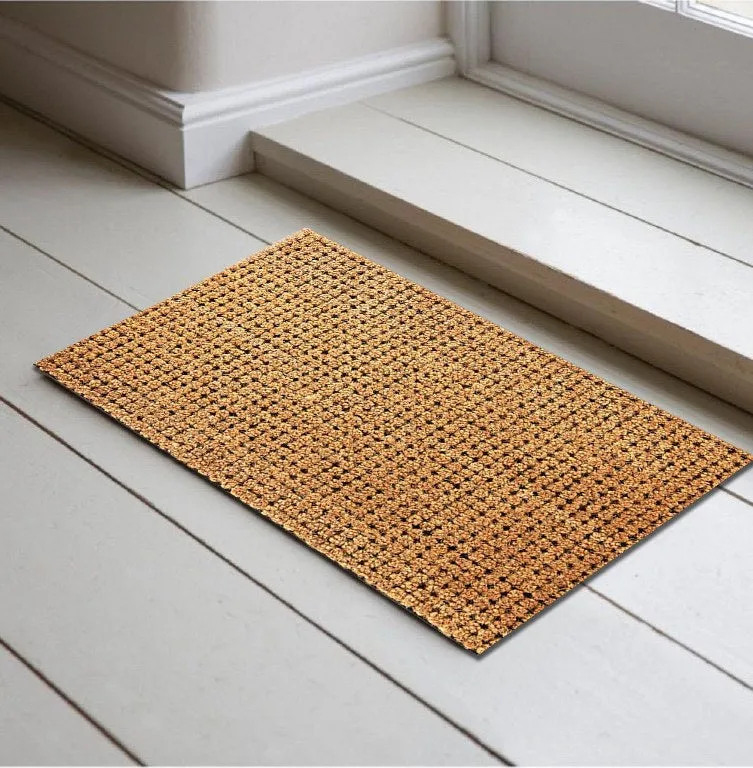 Coir Cluster Welcome Door Mat 18 x 30 Inches