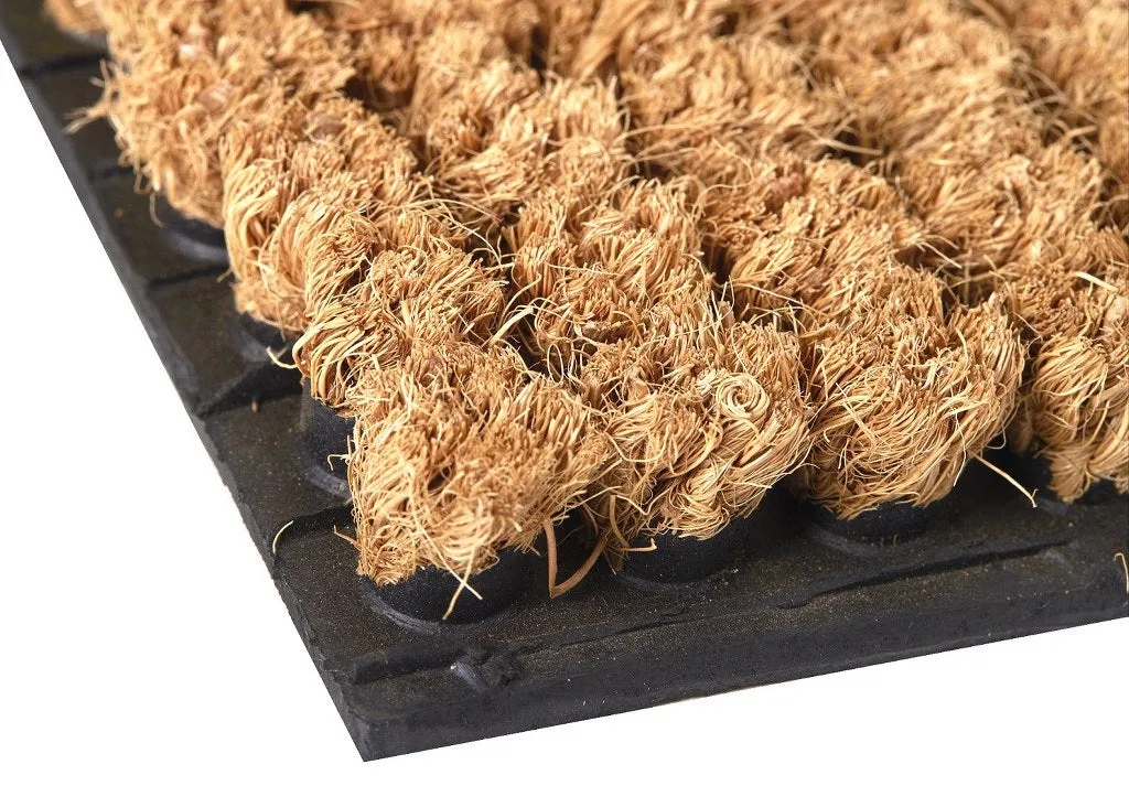 Coir Cluster Welcome Door Mat 18 x 30 Inches