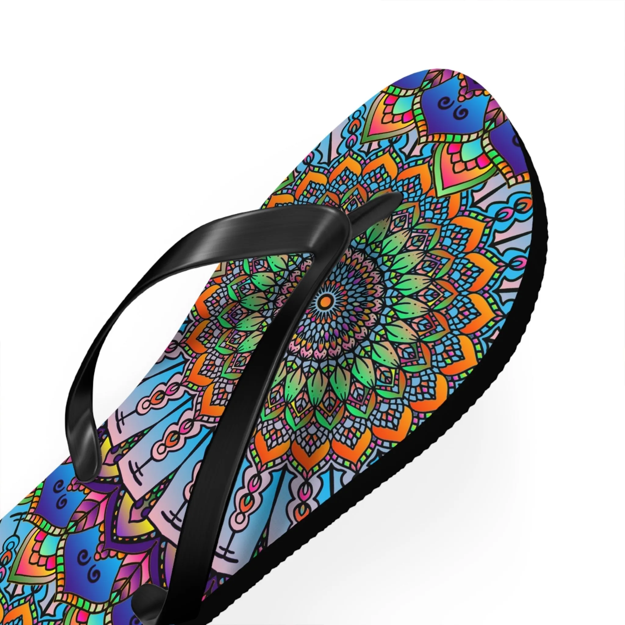 Colorful Mandala Flip Flops - Summer Vibes
