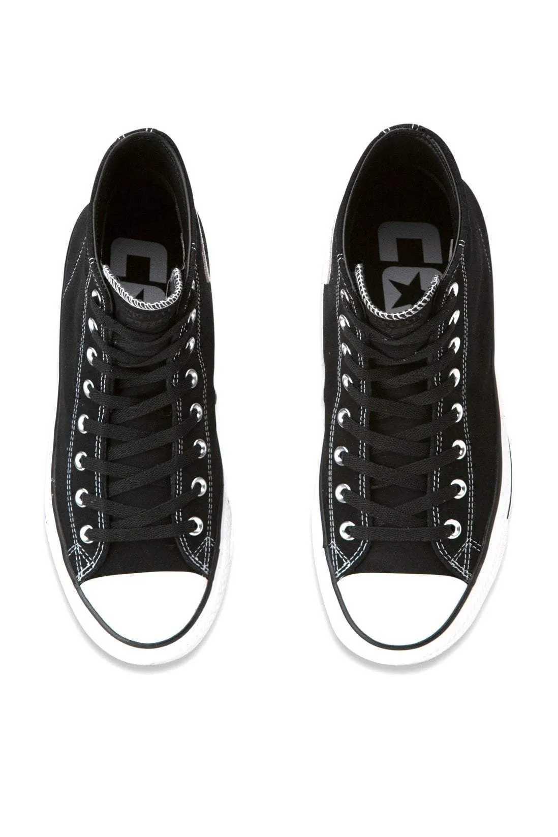 CONVERSE CONS CHUCK TAYLOR ALL STAR PRO SUEDE HIGH TOP - BLACK/WHITE