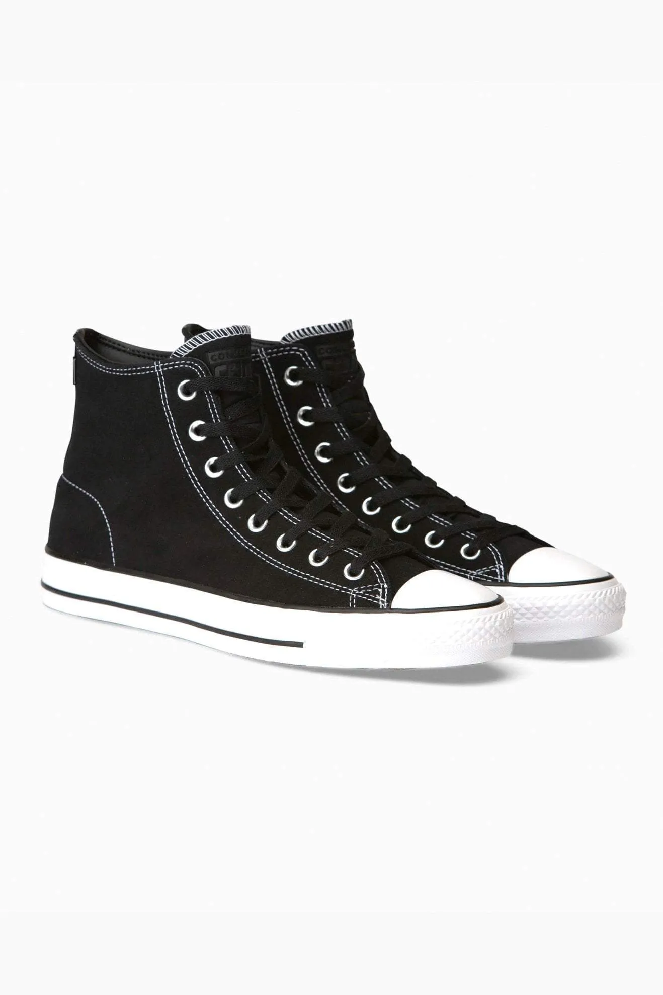 CONVERSE CONS CHUCK TAYLOR ALL STAR PRO SUEDE HIGH TOP - BLACK/WHITE