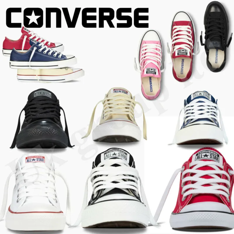 Converse Women Men Unisex All Star Low Tops Trainers Shoes Classic