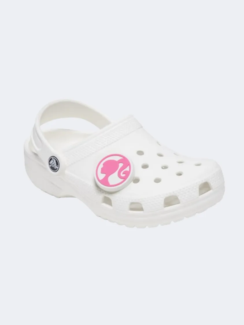 Crocs Barbie Head Unisex Lifestyle Pins Pink/White