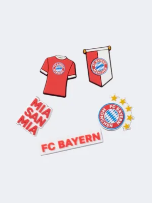 Crocs Bayern Fc 5 Pack Unisex Lifestyle Pins White/Red