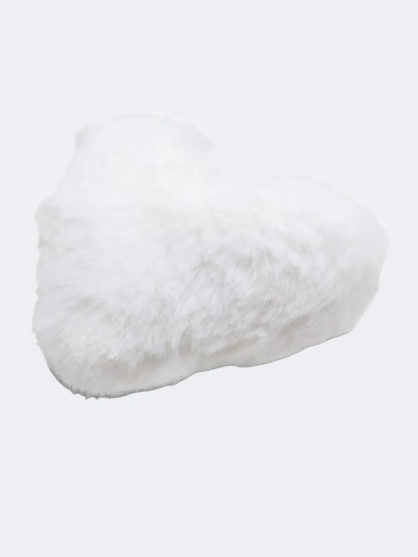 Crocs Fluffy Heart Unisex Lifestyle Pins White