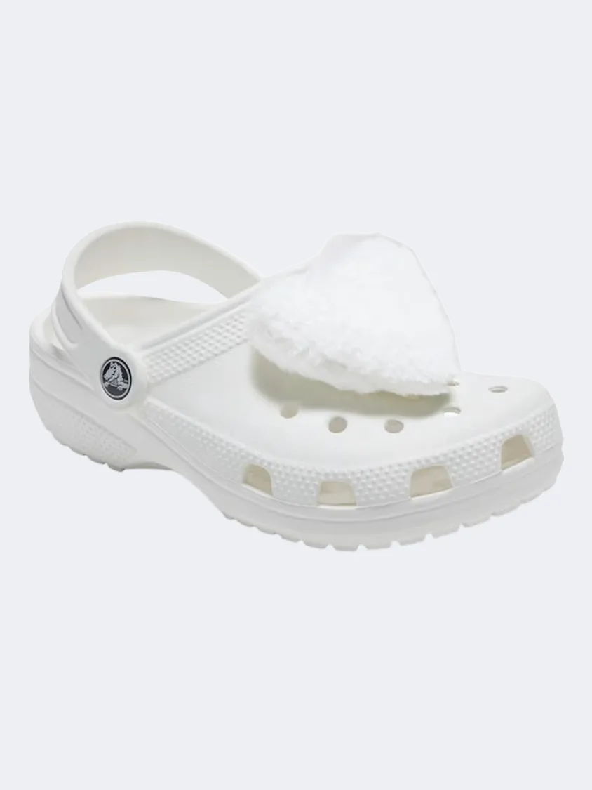Crocs Fluffy Heart Unisex Lifestyle Pins White
