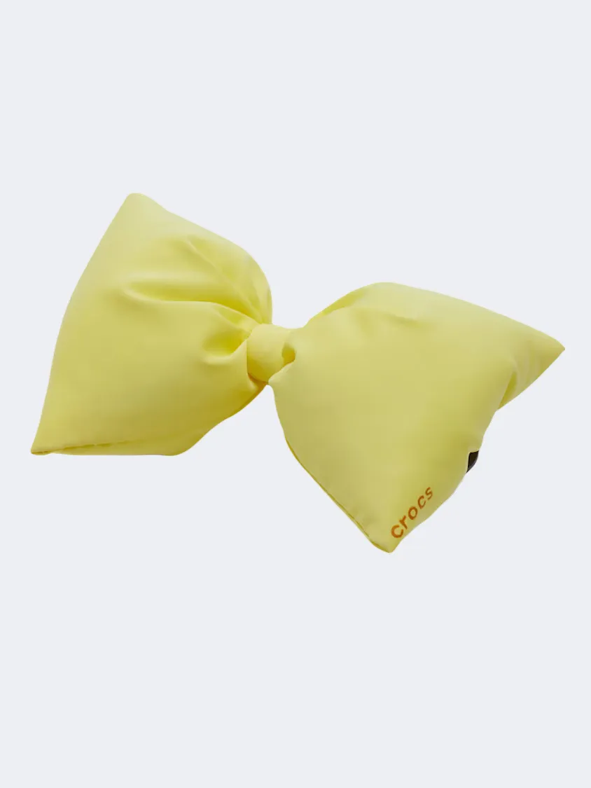 Crocs Puff Bow Unisex Lifestyle Pins Yellow