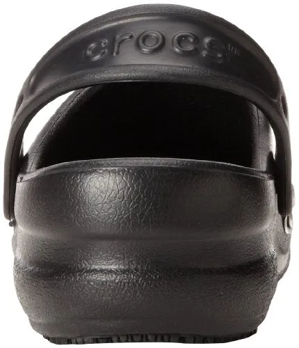 crocs Unisex Bistro Clog,  Black, 12 US Men's / 14 US Women's
