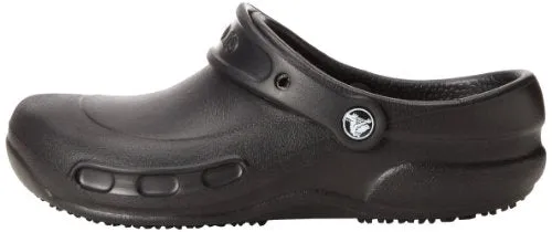 crocs Unisex Bistro Clog,  Black, 12 US Men's / 14 US Women's