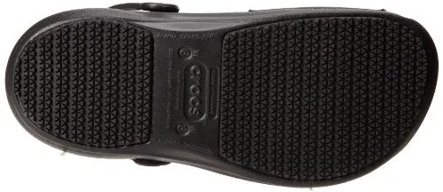 crocs Unisex Bistro Clog,  Black, 12 US Men's / 14 US Women's