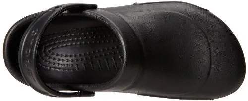 crocs Unisex Bistro Clog,  Black, 12 US Men's / 14 US Women's