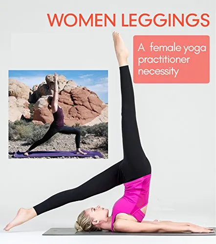Diravo Womens High Waisted Leggings Soft Athletic Tummy Control Pants for Running Workout Pants