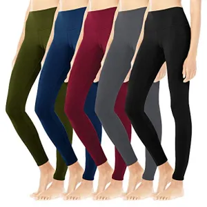 Diravo Womens High Waisted Leggings Soft Athletic Tummy Control Pants for Running Workout Pants