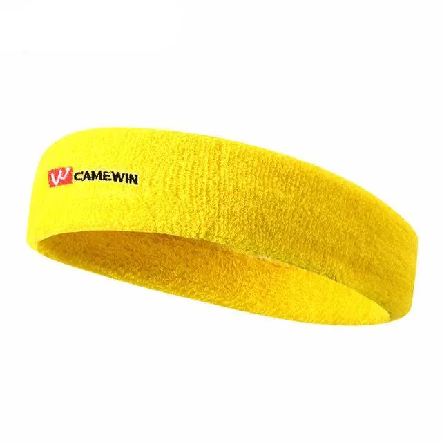 Elastics Sports Sweatband - White,Yellow,Red,Blue,Black