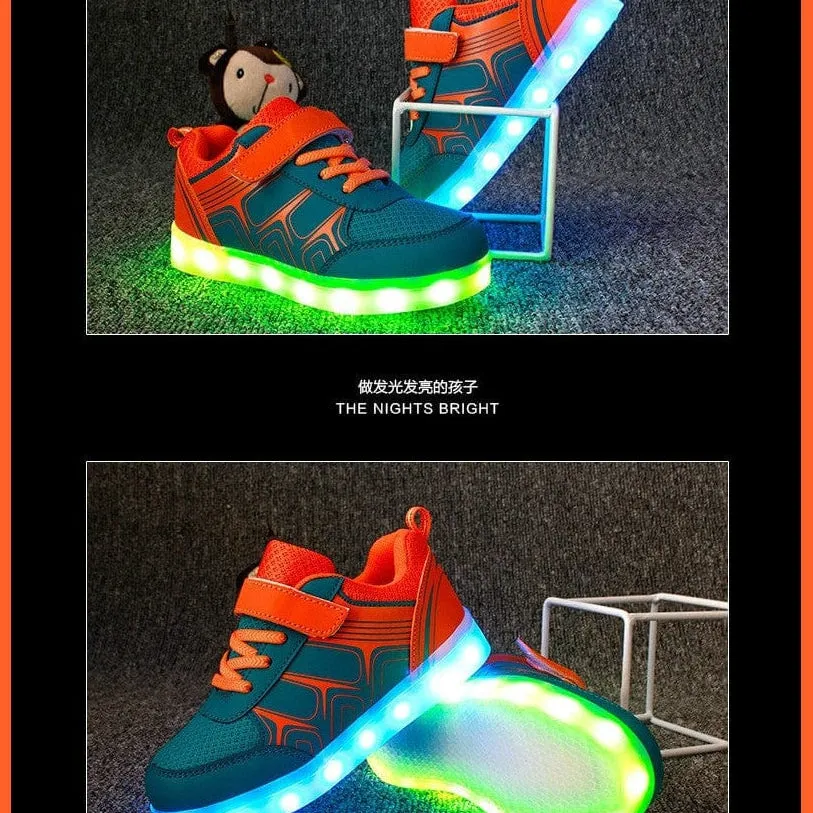 Fashion Luminous Lighted Led Lights Kids Sneakers