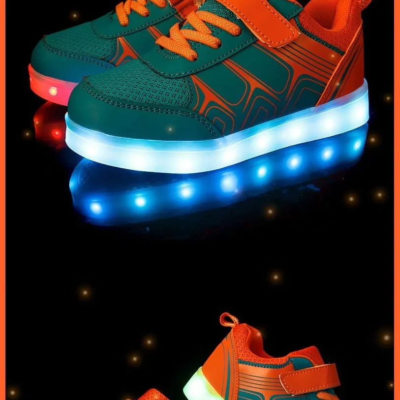 Fashion Luminous Lighted Led Lights Kids Sneakers