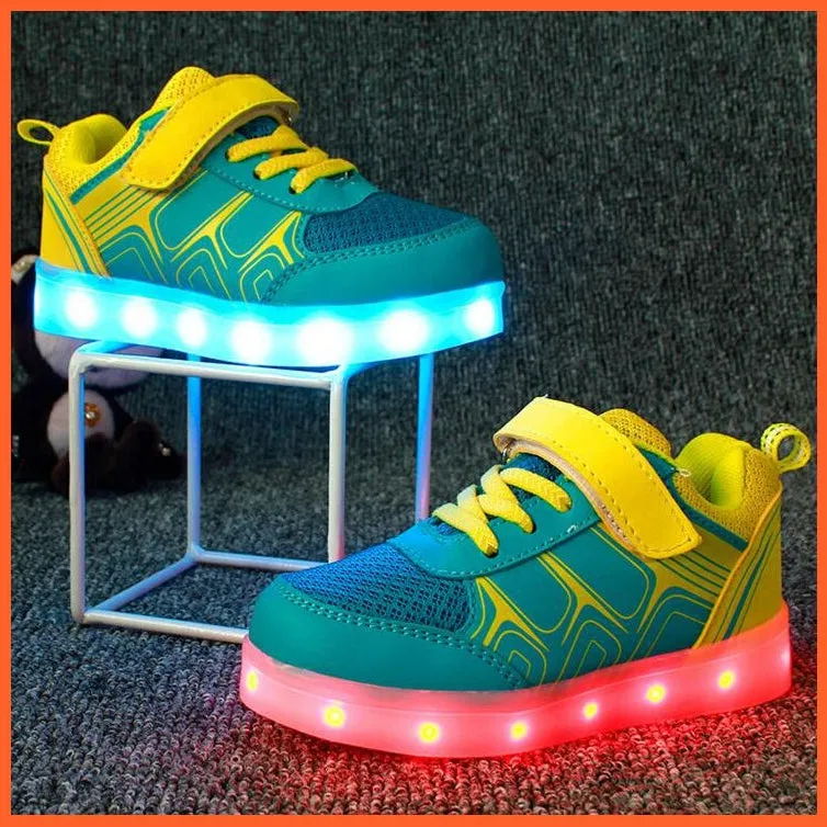 Fashion Luminous Lighted Led Lights Kids Sneakers