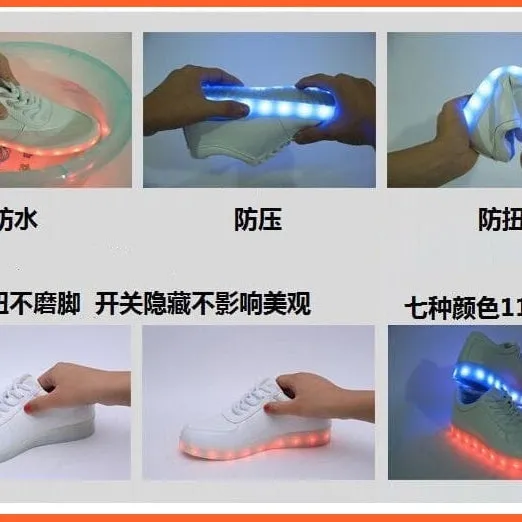 Fashion Luminous Lighted Led Lights Kids Sneakers
