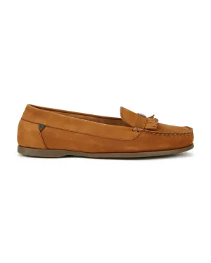 Florence Deck Shoe - Cognac
