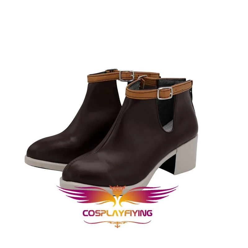 Game Anime A3! Usui Masumi Brown Cosplay Shoes Boots Custom Made for Adult Men and Women Halloween Carnival