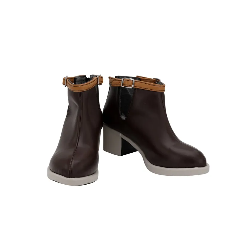 Game Anime A3! Usui Masumi Brown Cosplay Shoes Boots Custom Made for Adult Men and Women Halloween Carnival